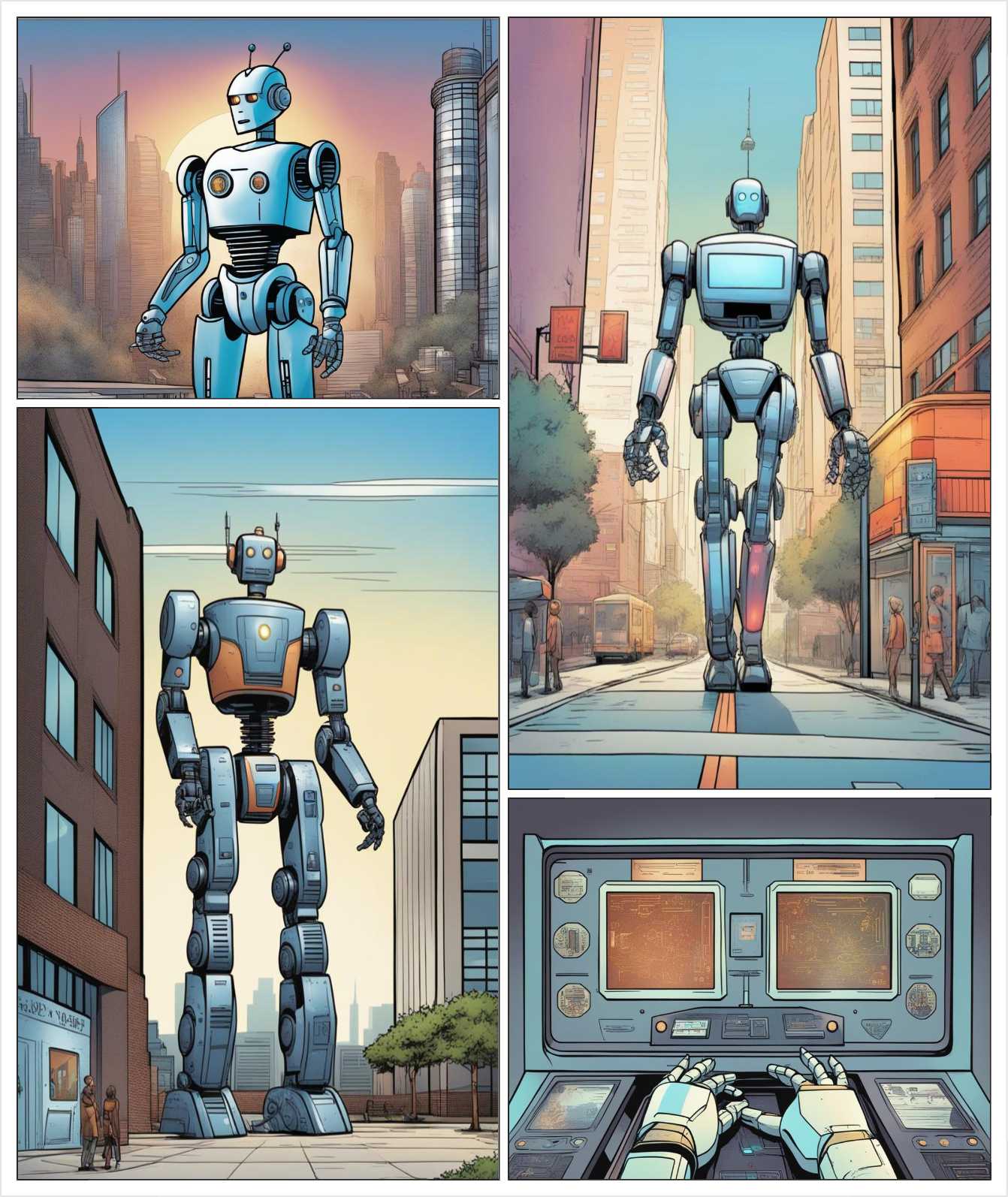 ai robot comic